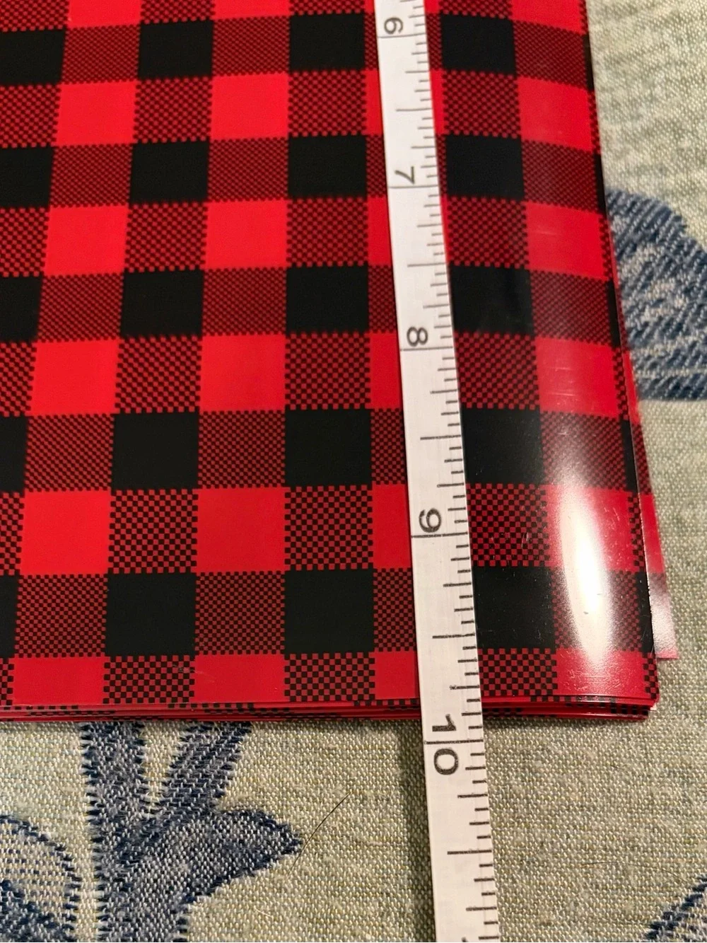 Buffalo Plaid HTV Heat Transfer Vinyl 12x10 Iron On Sheets Lot of 10